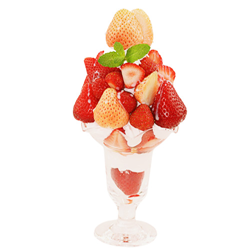 いちごだらけのパフェ
