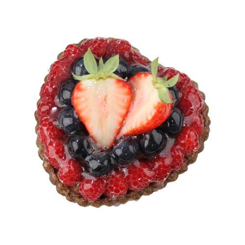 【バレンタイン・ホワイトデー限定】ハート型 チョコレートとベリーのタルト